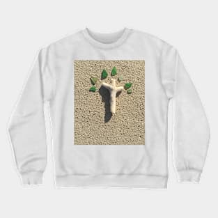 Cross in the Sand with Sea Glass Crewneck Sweatshirt